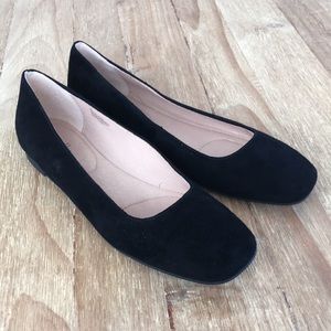 J. Jill Ballet Flats Womens Classic Black Suede Slip On Shoes Size 10 M